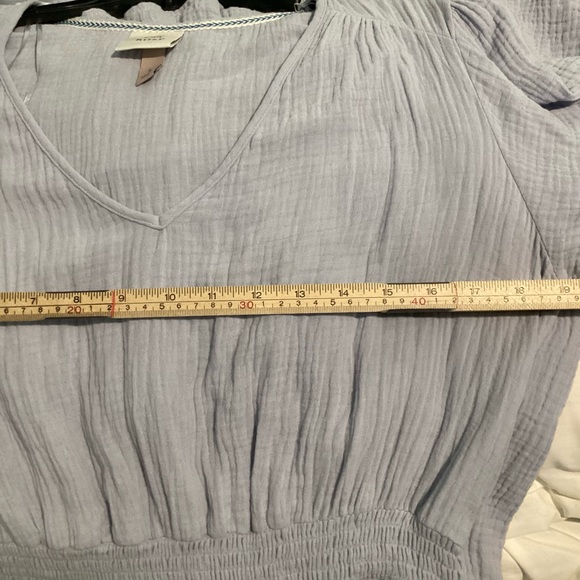 Knox Rose Dress Light Blue Size Small Pockets 100% Cotton - Picture 5 of 7